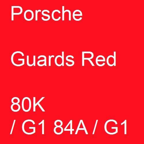 Porsche, Guards Red, 80K / G1 84A / G1.